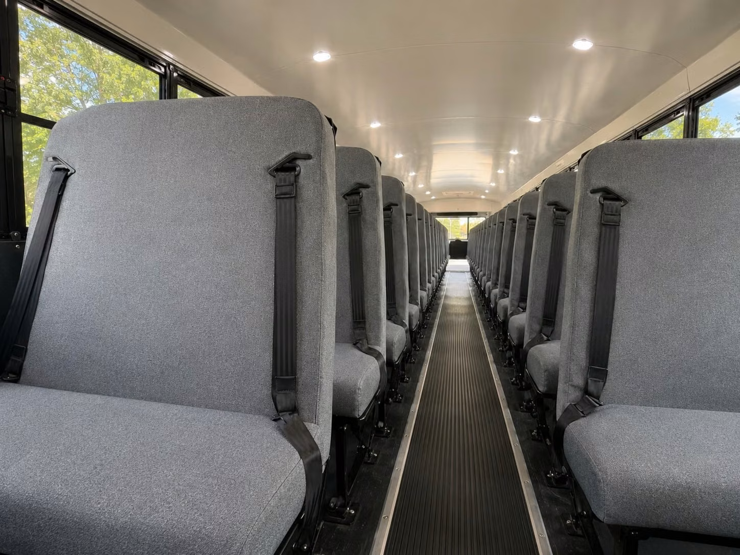 school bus interior