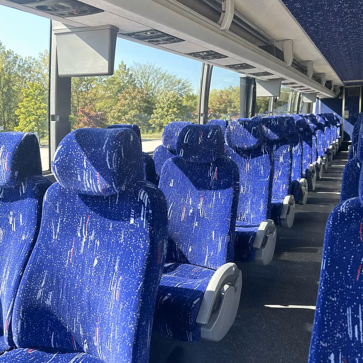 tacoma charter bus interior
