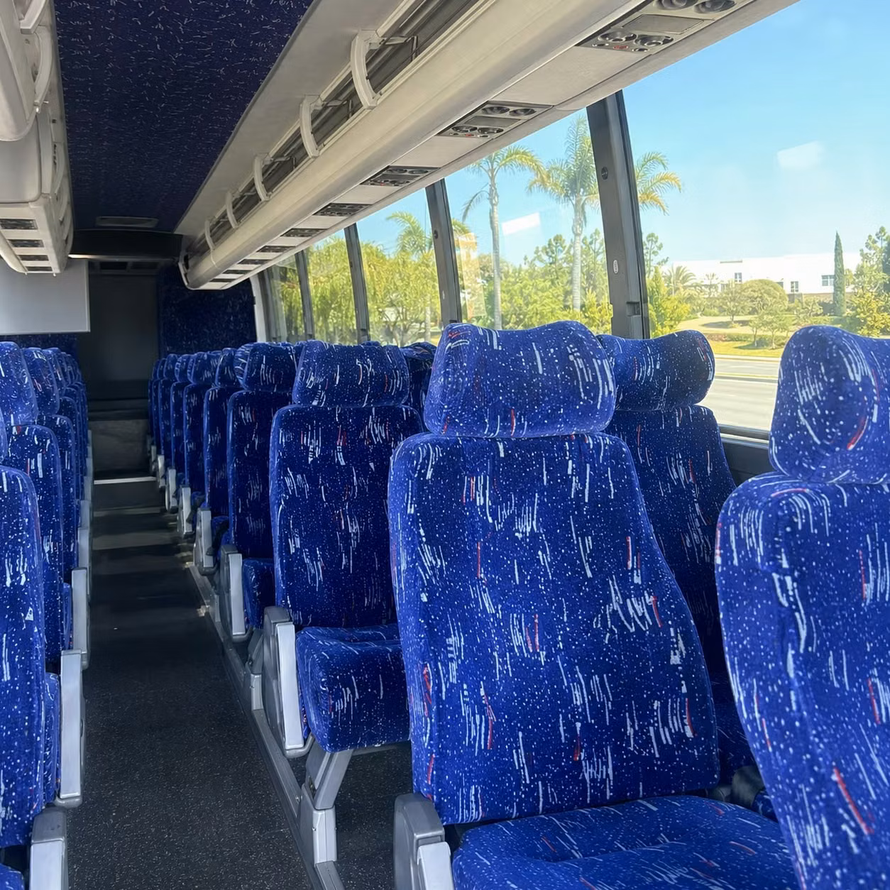 tacoma charter bus rental inside